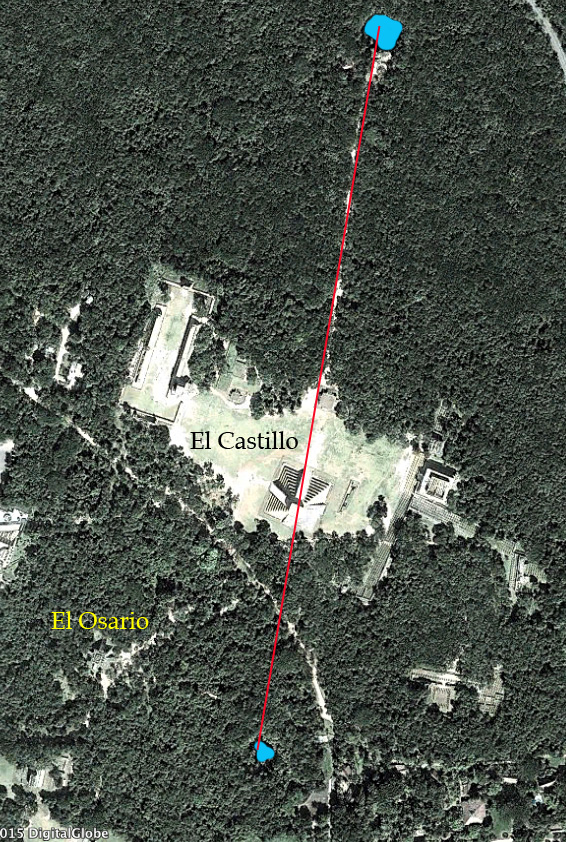Aerial view of Chichén-Itza (Source : Google Map)